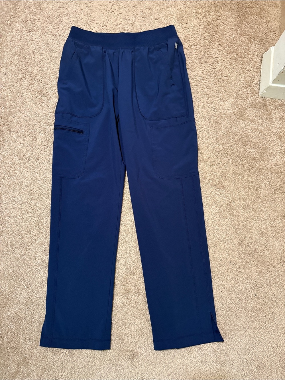 Cherokee Straight-Leg Scrub Pants in Navy Blue